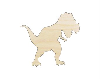 Dinosaur - Laser Cut Out Unfinished Wood Craft Shape DIN30 Dinosaur - Laser Cut Out Unfinished Wood Craft Shape DIN30