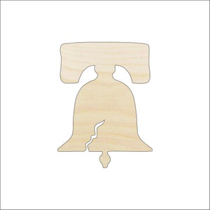 USA Liberty Bell - Laser Cut Out Unfinished Wood Craft Shape 4TH14 USA Liberty Bell - Laser Cut Out Unfinished Wood Craft Shape 4TH14
