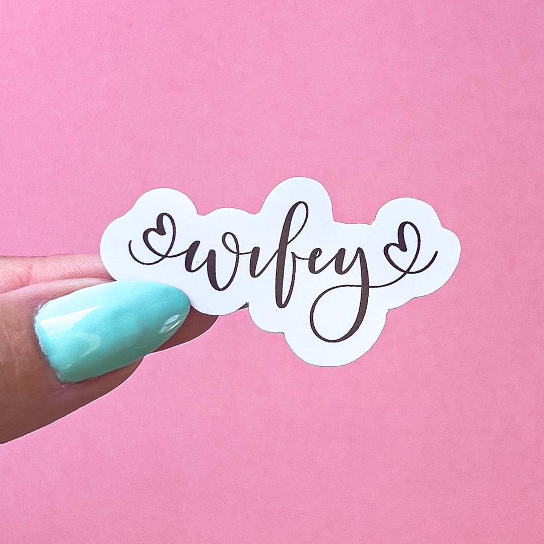 Wifey Wedding Sticker Sticker Decal for Planners, Laptops, Tumblers ...