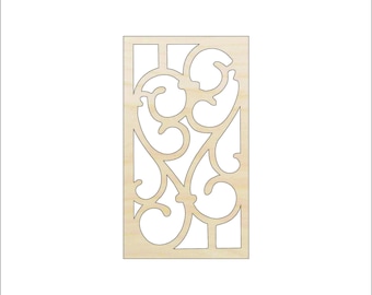 Design - Laser Cut Out Unfinished Wood Shape Craft Supply DSN34