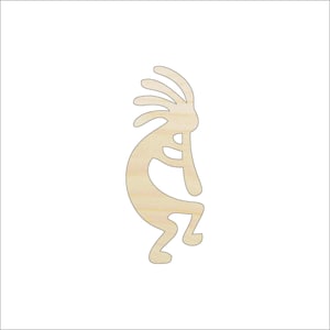 Kokopelli - Laser Cut Out Unfinished Wood Craft Shape WLD31 Kokopelli - Laser Cut Out Unfinished Wood Craft Shape WLD31