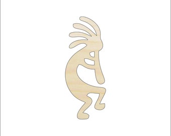 Kokopelli - Laser Cut Out Unfinished Wood Craft Shape WLD31 Kokopelli - Laser Cut Out Unfinished Wood Craft Shape WLD31