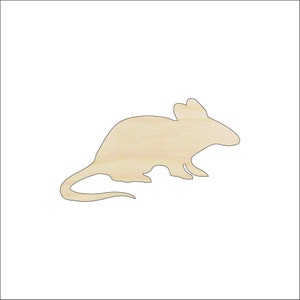 Mouse Rat - Laser Cut Out Unfinished Wood Craft Shape RDT16 Mouse Rat - Laser Cut Out Unfinished Wood Craft Shape RDT16