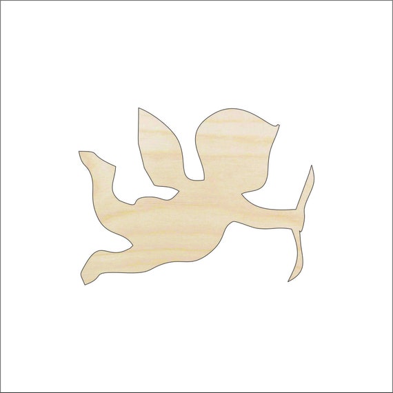 Angel Cupid - Laser Cut Out Unfinished Wood Craft Shape VAL14 Angel Cupid - Laser Cut Out Unfinished Wood Craft Shape VAL14