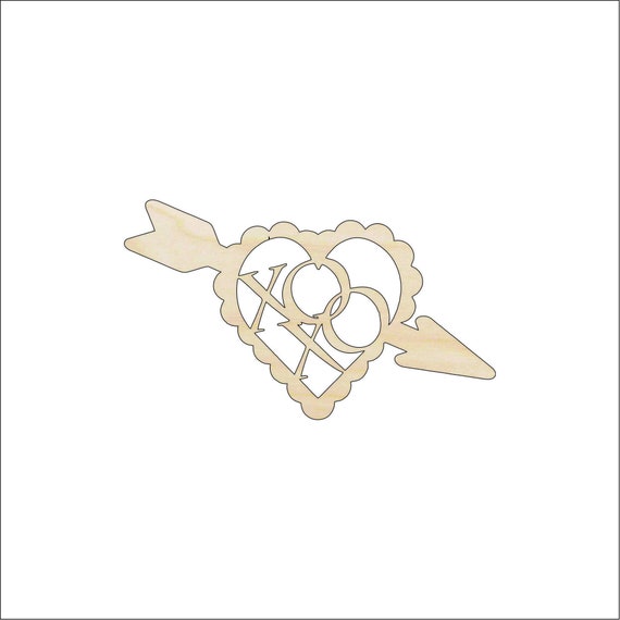 Word XOXO - Laser Cut Out Unfinished Wood Craft Shape VAL6 Word XOXO - Laser Cut Out Unfinished Wood Craft Shape VAL6