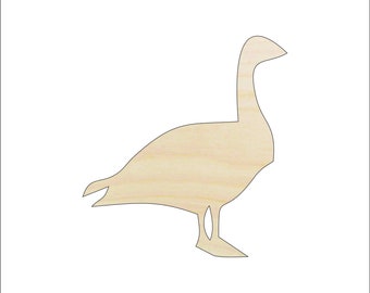 Bird Goose - Laser Cut Out Unfinished Wood Craft Shape BRD127 Bird Goose - Laser Cut Out Unfinished Wood Craft Shape BRD127