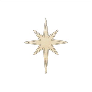 Star - Laser Cut Out Unfinished Wood Craft Shape SKY90 Star - Laser Cut Out Unfinished Wood Craft Shape SKY90