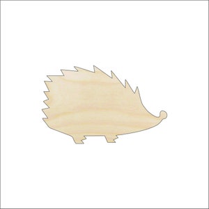 Hedgehog - Laser Cut Out Unfinished Wood Craft Shape ANML12 Hedgehog - Laser Cut Out Unfinished Wood Craft Shape ANML12