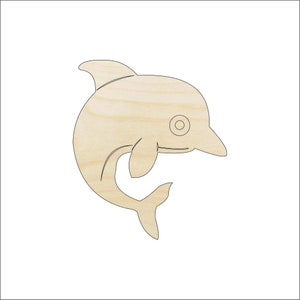Dolphin - Laser Cut Out Unfinished Wood Craft Shape SEA11 Dolphin - Laser Cut Out Unfinished Wood Craft Shape SEA11