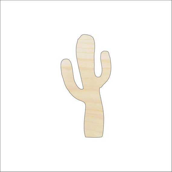 Tree Cactus - Laser Cut Out Unfinished Wood Craft Shape TRE5 Tree Cactus - Laser Cut Out Unfinished Wood Craft Shape TRE5
