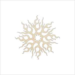 Sun - Laser Cut Out Unfinished Wood Craft Shape SKY29 Sun - Laser Cut Out Unfinished Wood Craft Shape SKY29