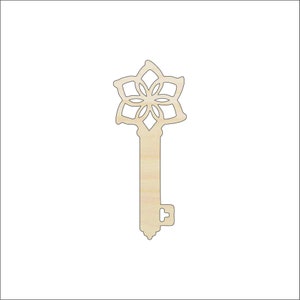 Key - Laser Cut Out Unfinished Wood Craft Shape KEY15 Key - Laser Cut Out Unfinished Wood Craft Shape KEY15
