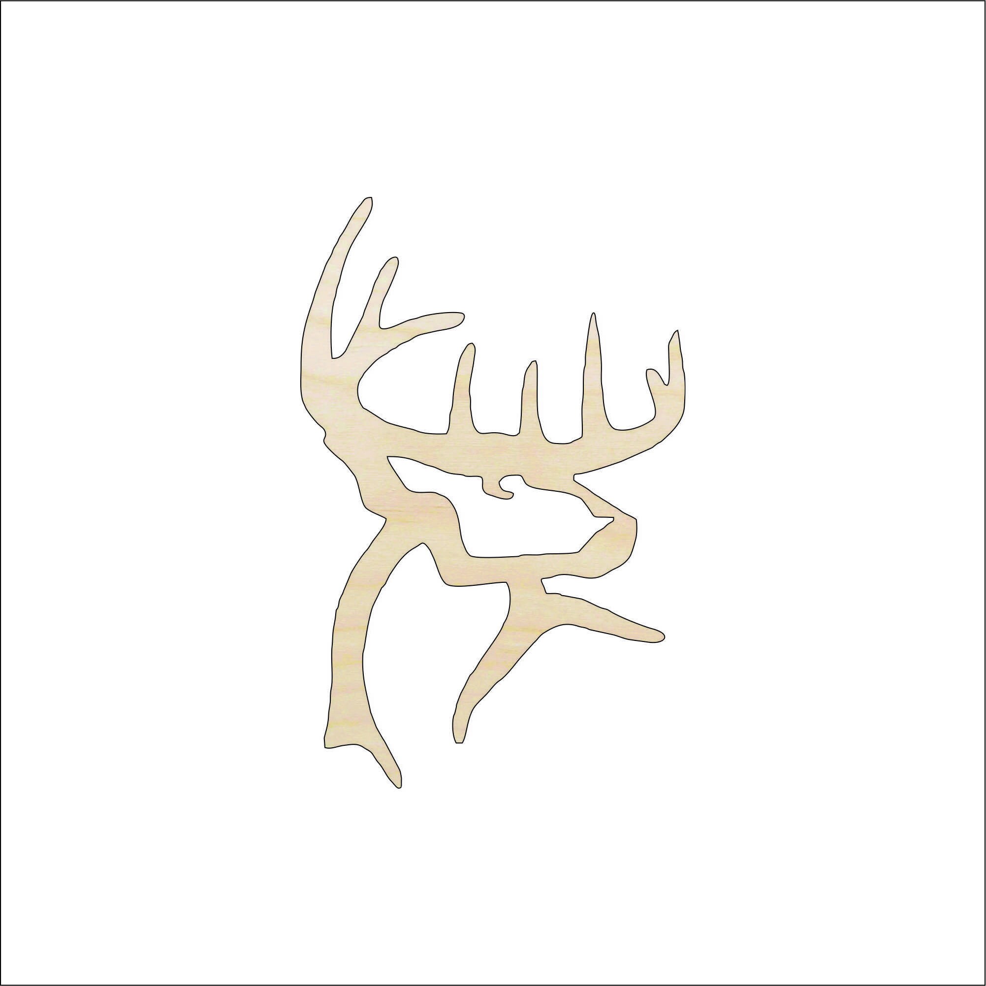 Deer - Laser Cut Out Unfinished Wood Craft Shape DER11 Deer - Laser Cut Out Unfinished Wood Craft Shape DER11