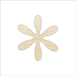 Flower - Laser Cut Out Unfinished Wood Craft Shape FLR26 Flower - Laser Cut Out Unfinished Wood Craft Shape FLR26