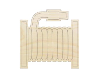 Building Firefighter Hose - Laser Cut Out Unfinished Wood Craft Shape DCR51 Building Firefighter Hose - Laser Cut Out Unfinished Wood Craft Shape DCR51