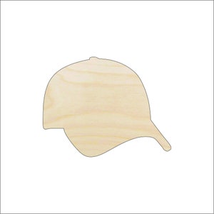 Sport Baseball Hat - Laser Cut Out Unfinished Wood Craft Shape SPT617 Sport Baseball Hat - Laser Cut Out Unfinished Wood Craft Shape SPT617