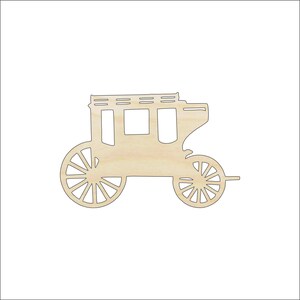 Wagon - Laser Cut Out Unfinished Wood Craft Shape WGN2 Wagon - Laser Cut Out Unfinished Wood Craft Shape WGN2