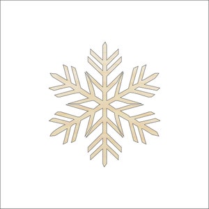 Snowflake - Laser Cut Out Unfinished Wood Craft Shape SNW6 Snowflake - Laser Cut Out Unfinished Wood Craft Shape SNW6