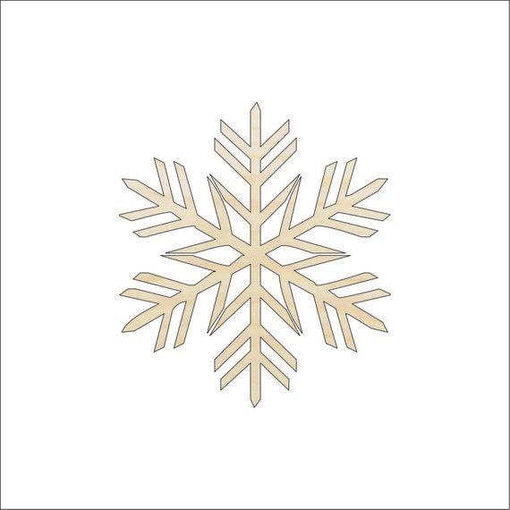 Snowflake - Laser Cut Out Unfinished Wood Craft Shape SNW6 Snowflake - Laser Cut Out Unfinished Wood Craft Shape SNW6