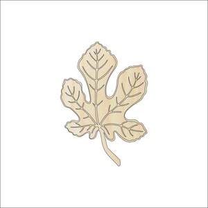 Leaf - Laser Cut Out Unfinished Wood Craft Shape LEF39 Leaf - Laser Cut Out Unfinished Wood Craft Shape LEF39