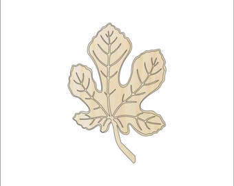 Leaf - Laser Cut Out Unfinished Wood Craft Shape LEF39 Leaf - Laser Cut Out Unfinished Wood Craft Shape LEF39
