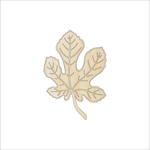 Leaf - Laser Cut Out Unfinished Wood Craft Shape LEF39 Leaf - Laser Cut Out Unfinished Wood Craft Shape LEF39