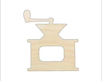 Drink Coffee Grinder - Laser Cut Out Unfinished Wood Craft Shape FOD19 Drink Coffee Grinder - Laser Cut Out Unfinished Wood Craft Shape FOD19