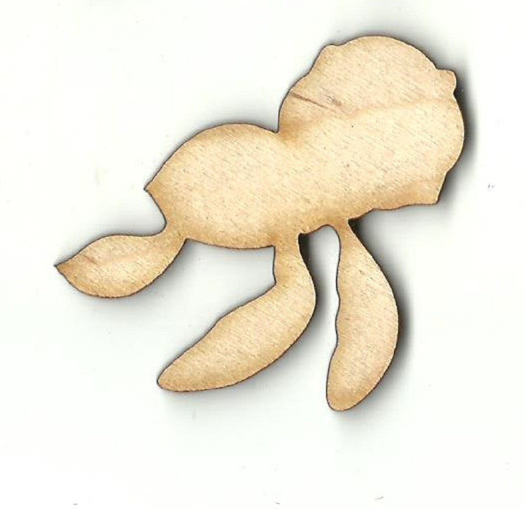 Tortuga Corte láser sin terminar de madera en - Etsy España