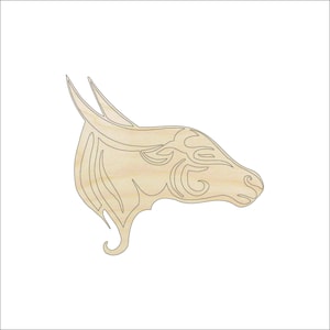 Yak Water Buffalo - Laser Cut Out Unfinished Wood Craft Shape ANML27 Yak Water Buffalo - Laser Cut Out Unfinished Wood Craft Shape ANML27