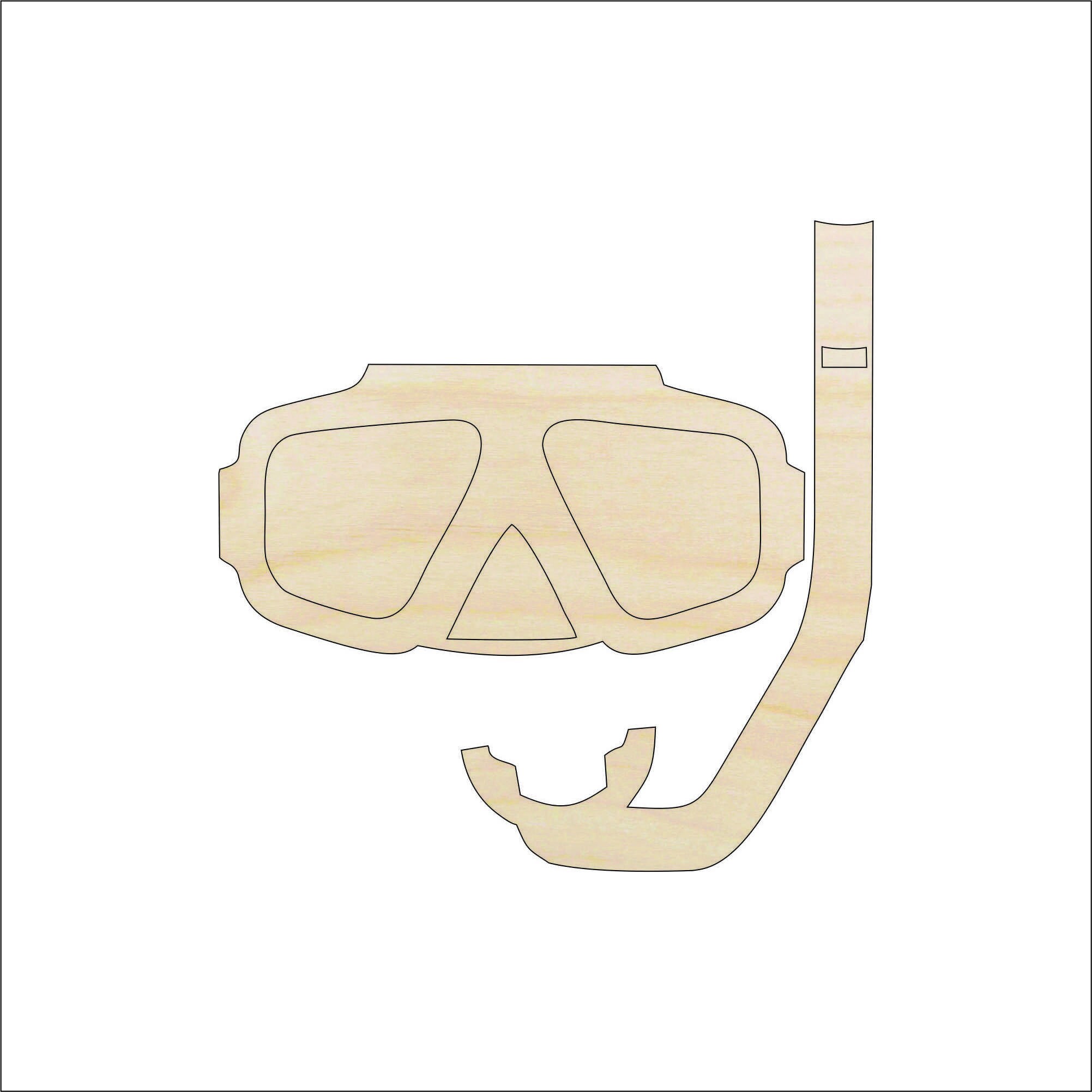 Sport Snorkeling - Laser Cut Out Unfinished Wood Craft Shape SPT349 Sport Snorkeling - Laser Cut Out Unfinished Wood Craft Shape SPT349