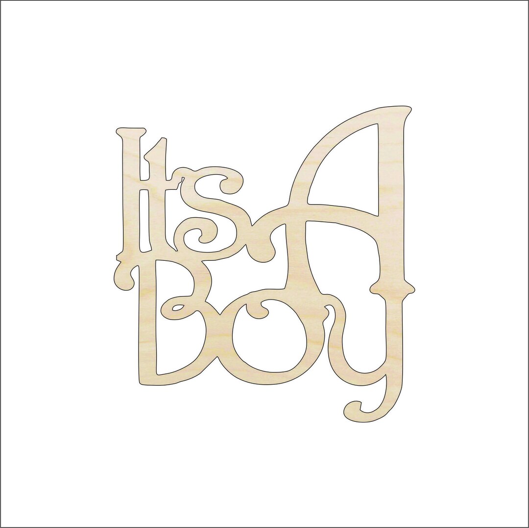 Word Baby - Laser Cut Out Unfinished Wood Craft Shape BBY6 Word Baby - Laser Cut Out Unfinished Wood Craft Shape BBY6