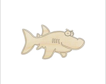 Fish - Laser Cut Out Unfinished Wood Craft Shape FSH30 Fish - Laser Cut Out Unfinished Wood Craft Shape FSH30