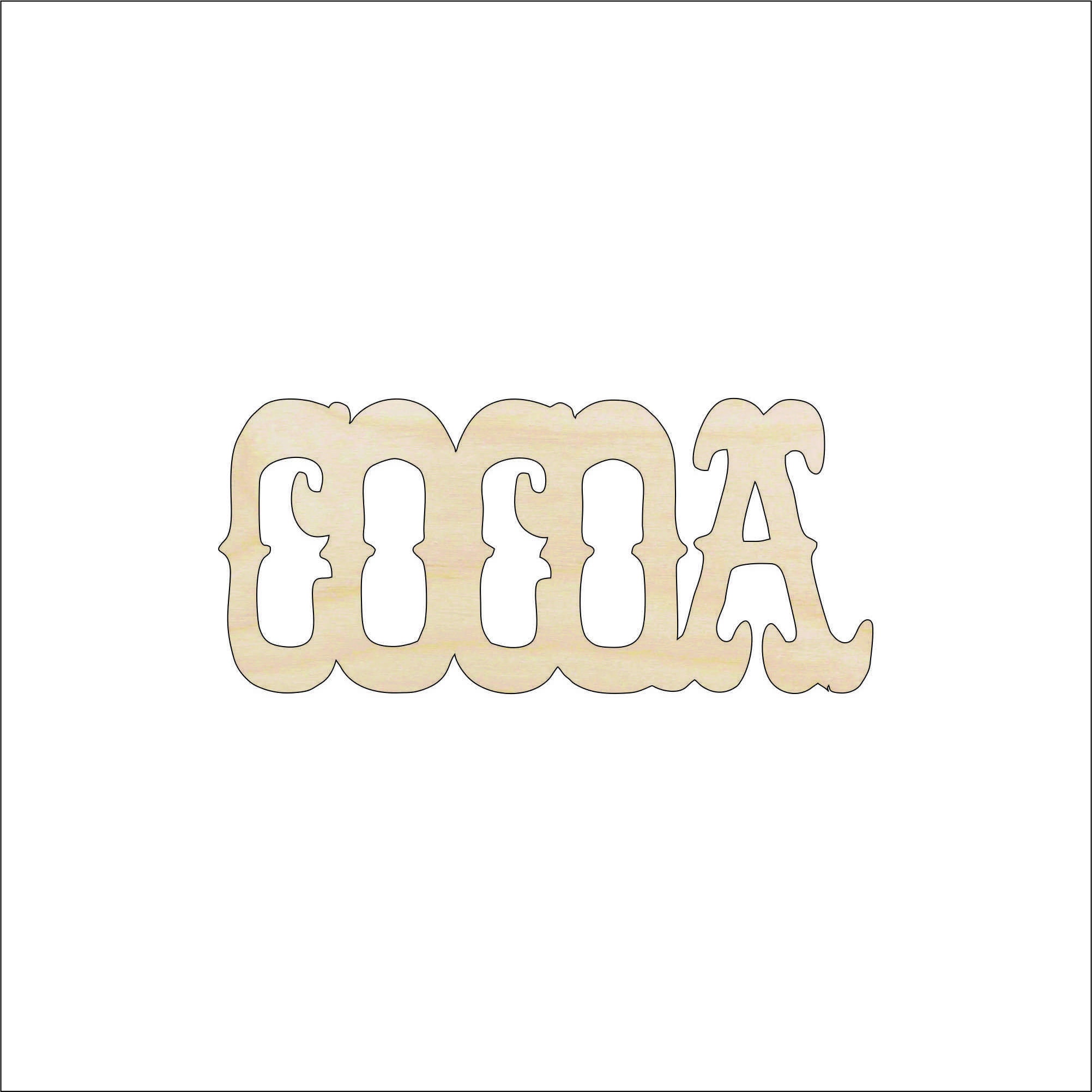 Drink Cocoa - Laser Cut Out Unfinished Wood Craft Shape FOD134 Drink Cocoa - Laser Cut Out Unfinished Wood Craft Shape FOD134