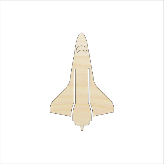 Spaceship - Laser Cut Out Unfinished Wood Craft Shape SPC60 Spaceship - Laser Cut Out Unfinished Wood Craft Shape SPC60