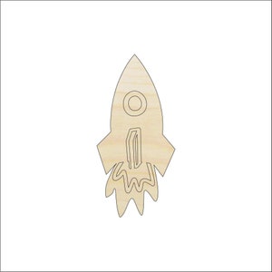 Spaceship - Laser Cut Out Unfinished Wood Craft Shape SPC18 Spaceship - Laser Cut Out Unfinished Wood Craft Shape SPC18