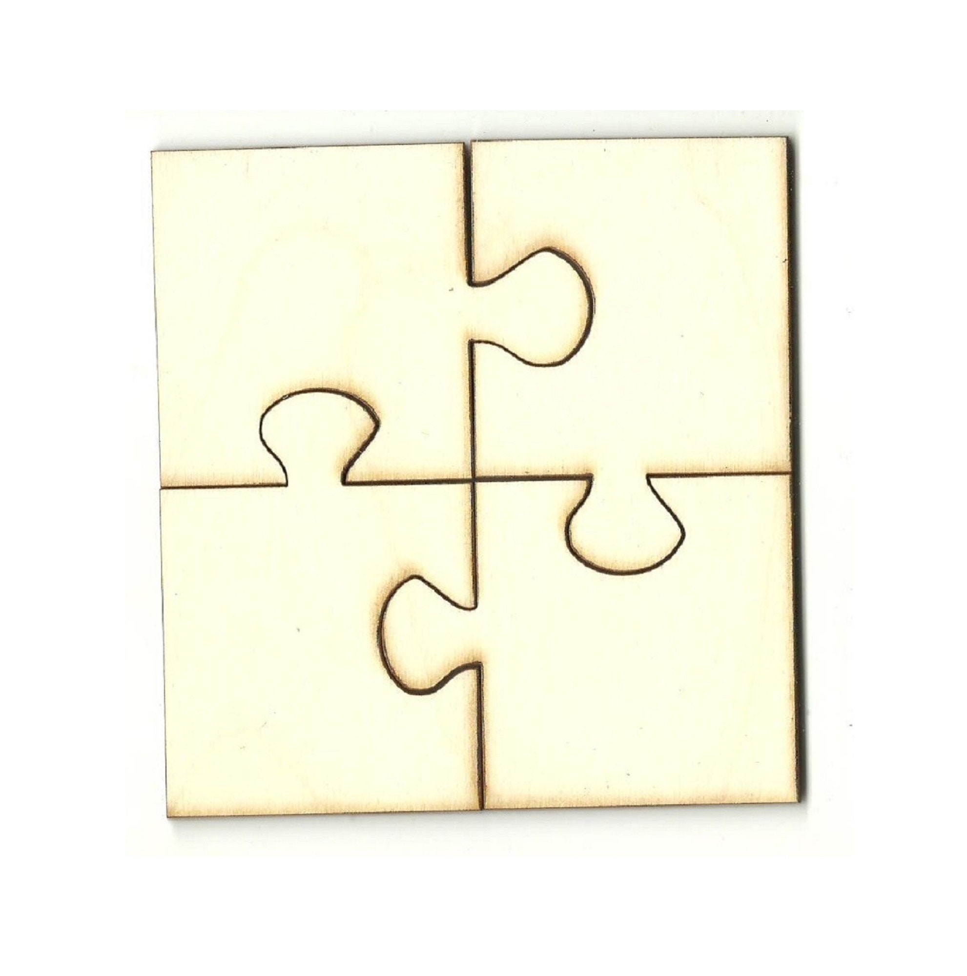 Jigsaw 20x Jigsaw Pieces Plain 2cm Wood Craft Embelishments Laser Cut Shape MDF 5060485701019 