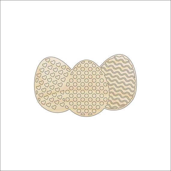 Easter Egg - Laser Cut Out Unfinished Wood Craft Shape ESR31 Easter Egg - Laser Cut Out Unfinished Wood Craft Shape ESR31