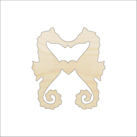 Seahorse - Laser Cut Out Unfinished Wood Craft Shape SEA37 Seahorse - Laser Cut Out Unfinished Wood Craft Shape SEA37