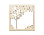 Scene Tree - Laser Cut Out Unfinished Wood Craft Shape TRE24 Scene Tree - Laser Cut Out Unfinished Wood Craft Shape TRE24