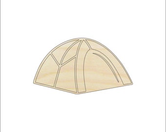 Tent - Laser Cut Out Unfinished Wood Craft Shape TRP39 Tent - Laser Cut Out Unfinished Wood Craft Shape TRP39