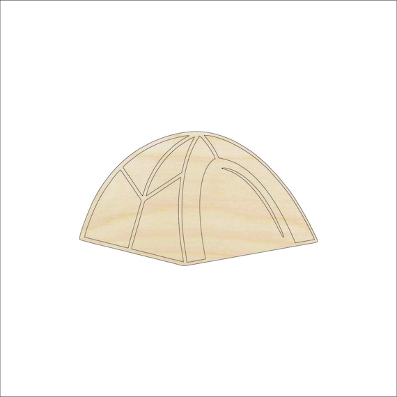 Tent - Laser Cut Out Unfinished Wood Craft Shape TRP39 Tent - Laser Cut Out Unfinished Wood Craft Shape TRP39