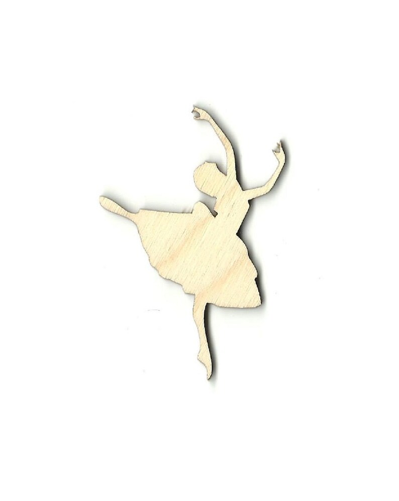 Laser Cut Out Unfinished Wood Shape Craft Supply SPT17 Dancer