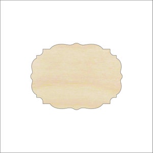 Plaque - Laser Cut Out Unfinished Wood Craft Shape BSC54 Plaque - Laser Cut Out Unfinished Wood Craft Shape BSC54