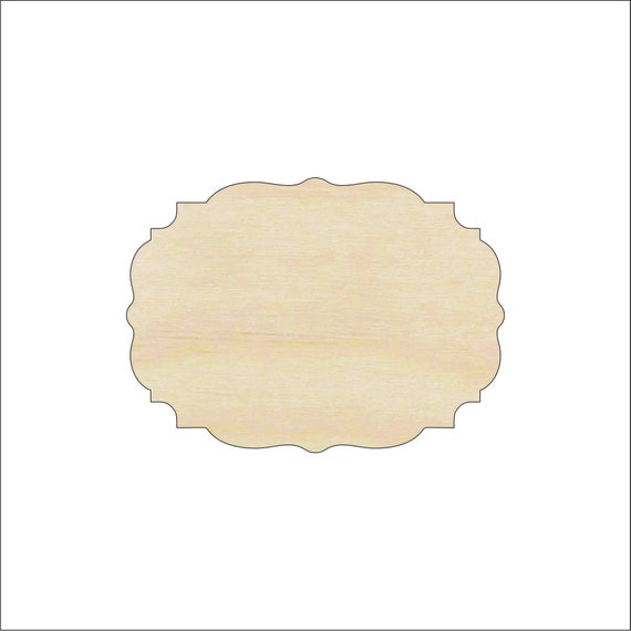 Plaque - Laser Cut Out Unfinished Wood Craft Shape BSC54 Plaque - Laser Cut Out Unfinished Wood Craft Shape BSC54