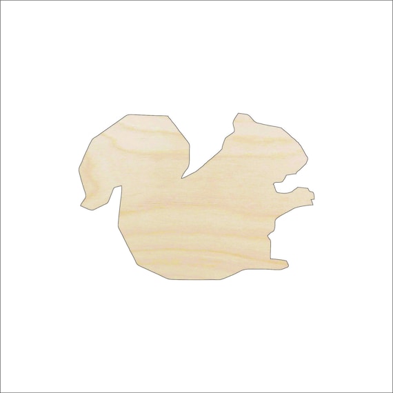 Squirrel - Laser Cut Out Unfinished Wood Craft Shape RDT19 Squirrel - Laser Cut Out Unfinished Wood Craft Shape RDT19
