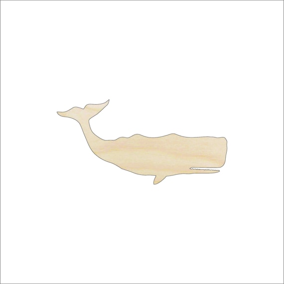 Whale - Laser Cut Out Unfinished Wood Craft Shape SEA96 Whale - Laser Cut Out Unfinished Wood Craft Shape SEA96
