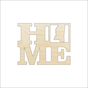 State Mississippi Home - Laser Cut Out Unfinished Wood Craft Shape STAT45 State Mississippi Home - Laser Cut Out Unfinished Wood Craft Shape STAT45