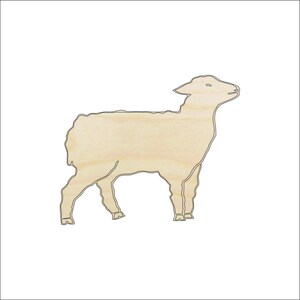 Sheep - Laser Cut Out Unfinished Wood Craft Shape SHP33 Sheep - Laser Cut Out Unfinished Wood Craft Shape SHP33