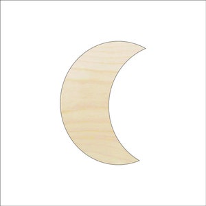Moon - Laser Cut Out Unfinished Wood Shape Craft Supply SKY43