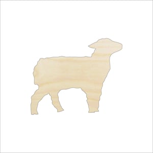 Sheep - Laser Cut Out Unfinished Wood Craft Shape SHP35 Sheep - Laser Cut Out Unfinished Wood Craft Shape SHP35